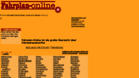 What Fahrplan-online.de website looked like in 2018 (6 years ago)