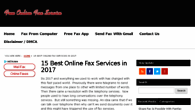 What Freeonlinefaxservice.org website looked like in 2018 (6 years ago)