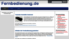 What Fernbedienung.de website looked like in 2018 (6 years ago)