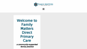 What Familymattersdpc.com website looked like in 2018 (6 years ago)