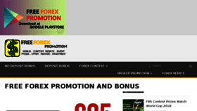 What Freeforexpromo.com website looked like in 2018 (6 years ago)