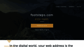 What Footsteps.com website looked like in 2018 (7 years ago)