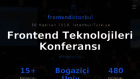 What Frontend.istanbul website looked like in 2018 (6 years ago)