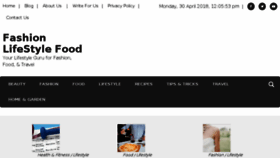 What Fashionlifestylefood.com website looked like in 2018 (5 years ago)