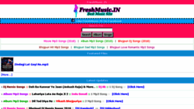 What Freshmusic.in website looked like in 2018 (5 years ago)