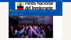 What Fiestadelinmigrante.com.ar website looked like in 2018 (6 years ago)