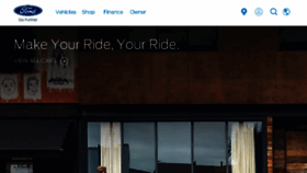 What Ford.com website looked like in 2018 (5 years ago)