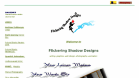 What Flickeringshadow.com website looked like in 2018 (6 years ago)