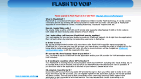 What Flash2voip.com website looked like in 2018 (6 years ago)