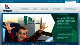 What Fertagus.pt website looked like in 2018 (6 years ago)