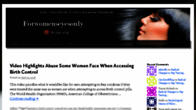 What Forwomenseyesonly.com website looked like in 2018 (6 years ago)