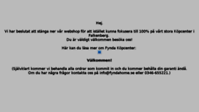 What Fyndahome.se website looked like in 2018 (6 years ago)