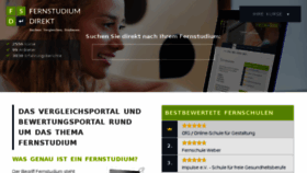What Fernstudium-direkt.de website looked like in 2018 (6 years ago)