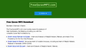 What Freequranmp3.com website looked like in 2018 (5 years ago)