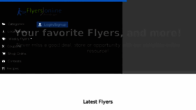 What Flyers-on-line.com website looked like in 2018 (6 years ago)