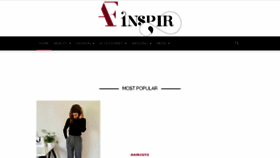 What Fashioninspire.net website looked like in 2018 (5 years ago)