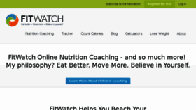 What Fitwatch.com website looked like in 2018 (5 years ago)