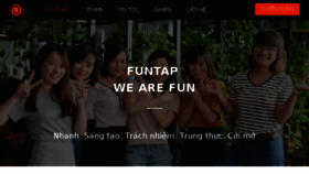 What Funtap.vn website looked like in 2018 (6 years ago)
