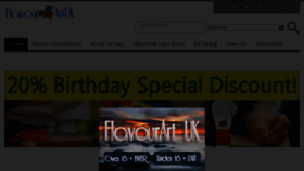 What Flavourart.co.uk website looked like in 2018 (6 years ago)