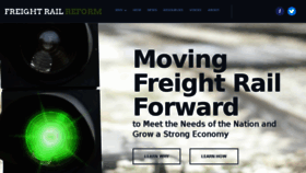What Freightrailreform.com website looked like in 2018 (5 years ago)