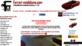 What Ferrari-modelisme.com website looked like in 2018 (5 years ago)