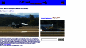 What F-111.net website looked like in 2018 (6 years ago)