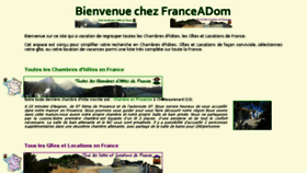 What Franceadom.fr website looked like in 2018 (6 years ago)