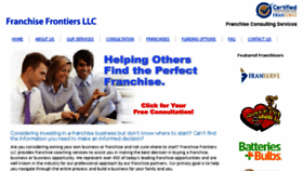 What Franchisefrontiers.com website looked like in 2018 (7 years ago)