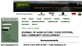 What Foodsystemsjournal.org website looked like in 2018 (5 years ago)