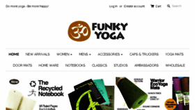 What Funkyyoga.com website looked like in 2018 (6 years ago)
