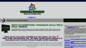 What Football-streams.com website looked like in 2018 (5 years ago)