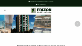 What Frizonconstrutora.com.br website looked like in 2018 (5 years ago)