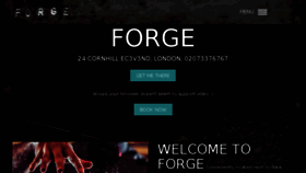 What Forgedinlondon.com website looked like in 2018 (6 years ago)