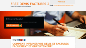 What Free-devis-factures.com website looked like in 2018 (5 years ago)