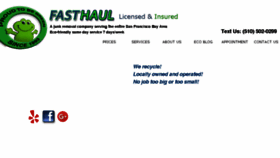 What Fasthaul.com website looked like in 2018 (6 years ago)