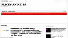 What Flicksandbits.com website looked like in 2018 (5 years ago)