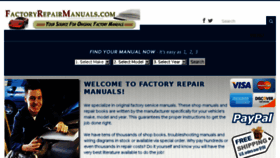 What Factoryrepairmanuals.com website looked like in 2018 (6 years ago)