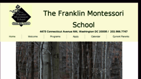 What Franklinmontessori.com website looked like in 2018 (6 years ago)