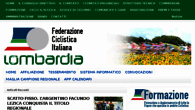 What Federciclismolombardia.it website looked like in 2018 (6 years ago)