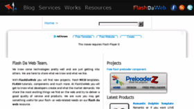 What Flashdaweb.com website looked like in 2018 (6 years ago)