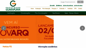 What Faculdadeguarapuava.edu.br website looked like in 2018 (5 years ago)