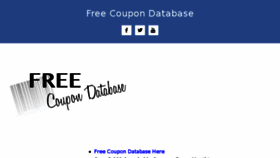 What Freecoupondatabase.com website looked like in 2018 (6 years ago)