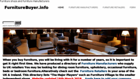 What Furniturebuyer.info website looked like in 2018 (6 years ago)