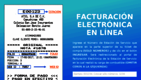 What Facturaciongasolineras.com website looked like in 2018 (5 years ago)