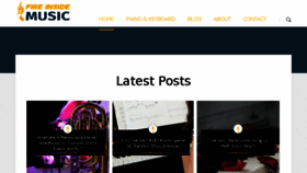What Fireinsidemusic.com website looked like in 2018 (6 years ago)