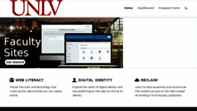 What Faculty.unlv.edu website looked like in 2018 (6 years ago)