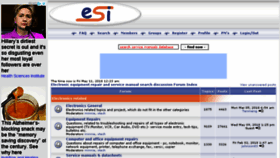 What Forum.eserviceinfo.com website looked like in 2018 (6 years ago)