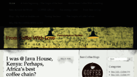 What Fromcoffeewithlove.com website looked like in 2018 (6 years ago)