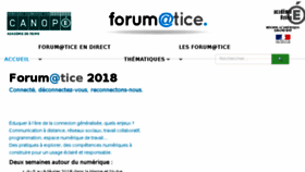 What Forumatice.fr website looked like in 2018 (6 years ago)