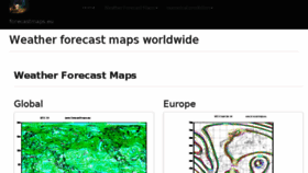 What Forecastmaps.eu website looked like in 2018 (5 years ago)